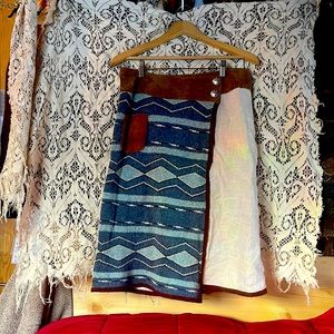 Western vintage tack bellow knee skirt